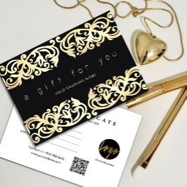 Frame Frame Dourado Faux Sparkles no certificado d