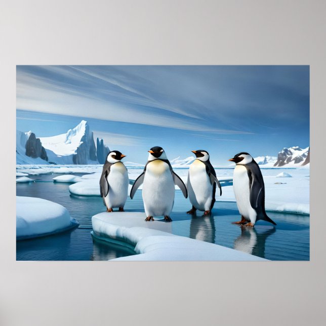 Frame Poster Art Penguins (Frente)