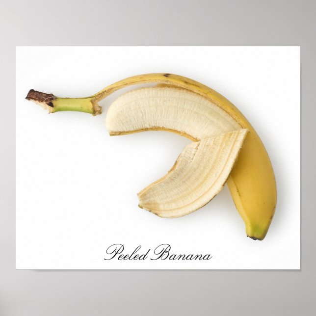 Framed Peeled Banana Poster (Frente)