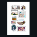 Frames Divertidos Nine Fotografia Impressão de Art<br><div class="desc">Uma colagem de quadros graficamente desenhados em preto e branco dá a esta impressão poster de foto-arte personalizada uma sensação divertida, enquanto permite que você colage suas nove fotos favoritas juntas como um presente para alguém especial ou para pendurar em sua própria casa.</div>