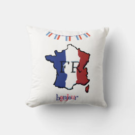 França - almofada com bandeiras francesas