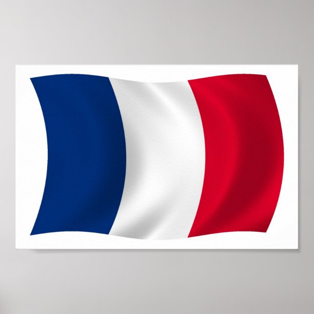 França Flag Poster Impressão (Frente)