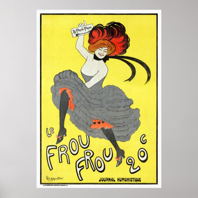 França Frou Vintage Advertising Poster Restaurada (Frente)