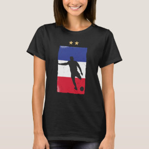 França Futebol Fan Camisa Bandeira Francesa