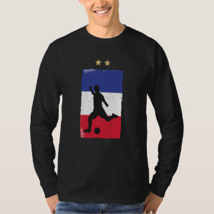 França Futebol Fan Camisa Bandeira Francesa