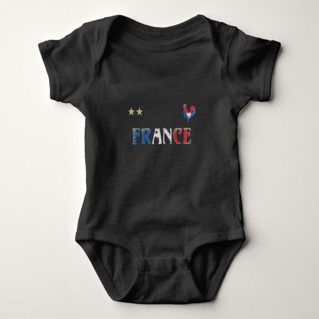 França Futebol Fan Camisa Bandeira Francesa (Frente)