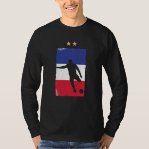 França Futebol Fan Camisa Bandeira Francesa