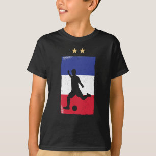 França Futebol Fan Camisa Bandeira Francesa