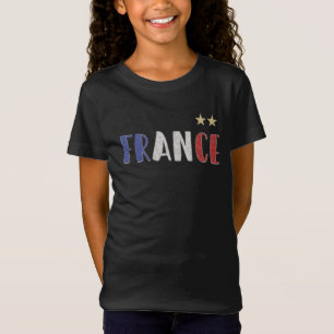 França Futebol Fan Camisa Bandeira Francesa