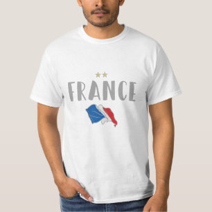 França Futebol Fan Camisa Bandeira Francesa