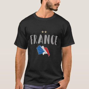 França Futebol Fan Camisa Bandeira Francesa