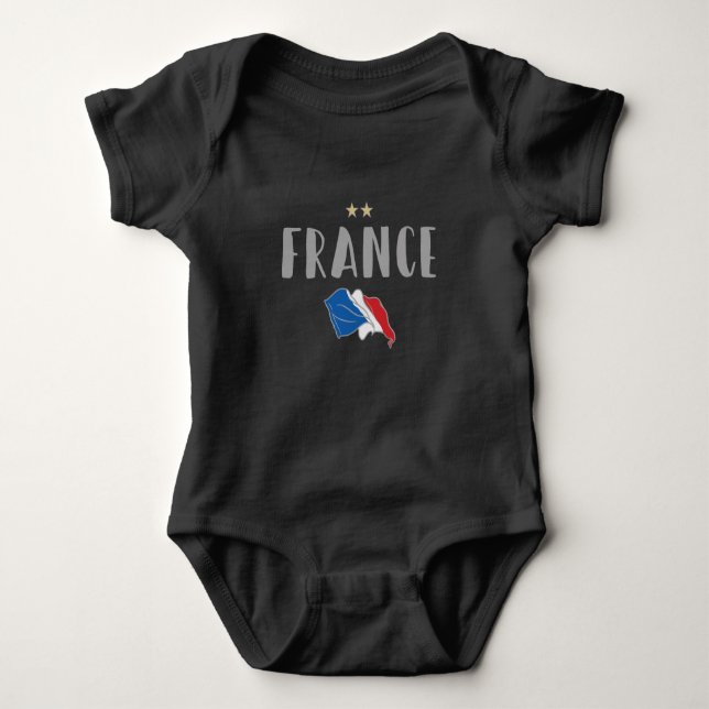 França Futebol Fan Camisa Bandeira Francesa (Frente)