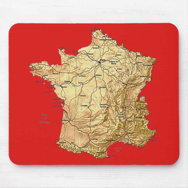 França Map Mousepad (Frente)