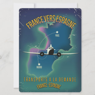 França Para poster de férias de Espanha