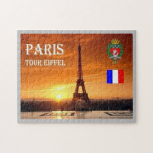 França - Paris - Tour Eiffel - Quebra-cabeça de Ji