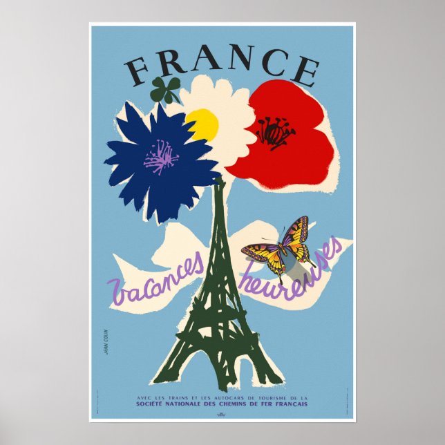 França, Poster de viagens (Frente)