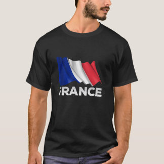 França T Camisa Bandeira Francesa Camiseta Longa T