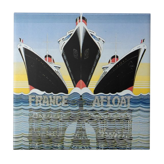 France Afloat - Poster da linha francesa (Frente)