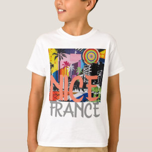 France agradável, camisa mural 2 dos grafites do