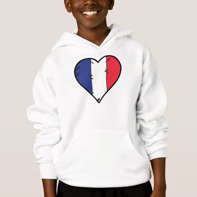 France Heart French Flag (Frente)