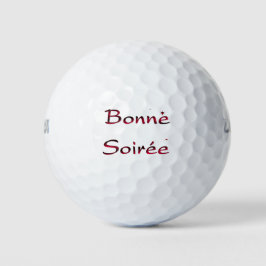 Francês: Bonne Soiree Golf Balls