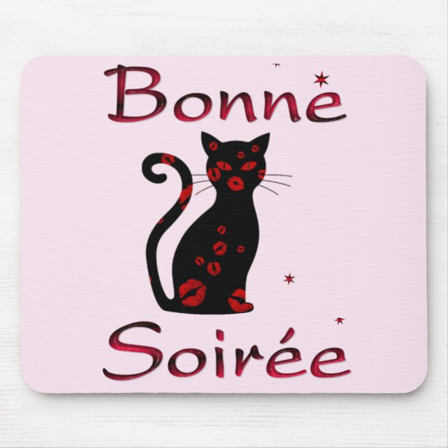 Francês: Bonne Soiree Mouse Pad (Frente)