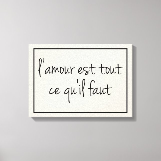 Francês Tudo o que você precisa é impressão de tel (Frente)