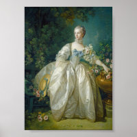 François Boucher - Madame Bergeret Poster