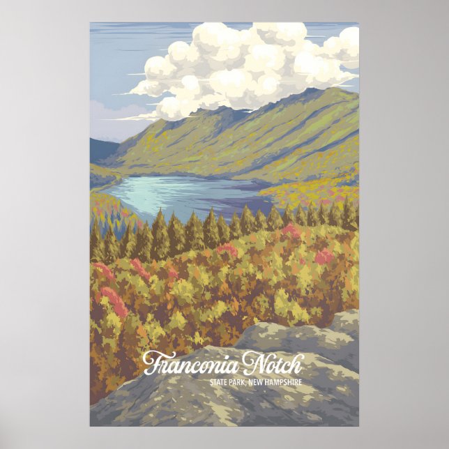 Franconia Notch State Park Travel Poster (Frente)