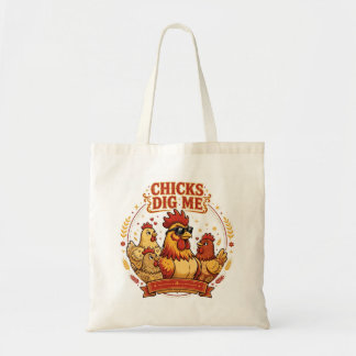 FRANGAS ME ADORAM Bolsa de mão engraçada de galinh