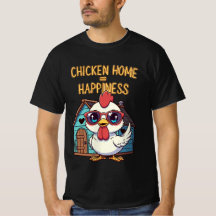 Frango em Casa = Felicidade – Camiseta de Óculos d