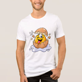 Frango Engraçado Saindo do Ovo Cartoon