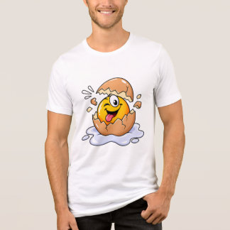 Frango Engraçado Saindo do Ovo Cartoon