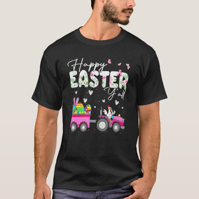 Frango Feliz Páscoa a Todos Camisetas de Páscoa In (Frente)