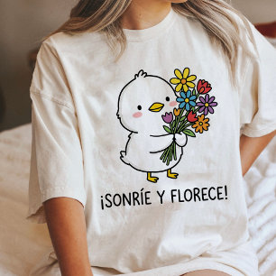 Frango Fofo Com Flores Sorriso & Florescer
