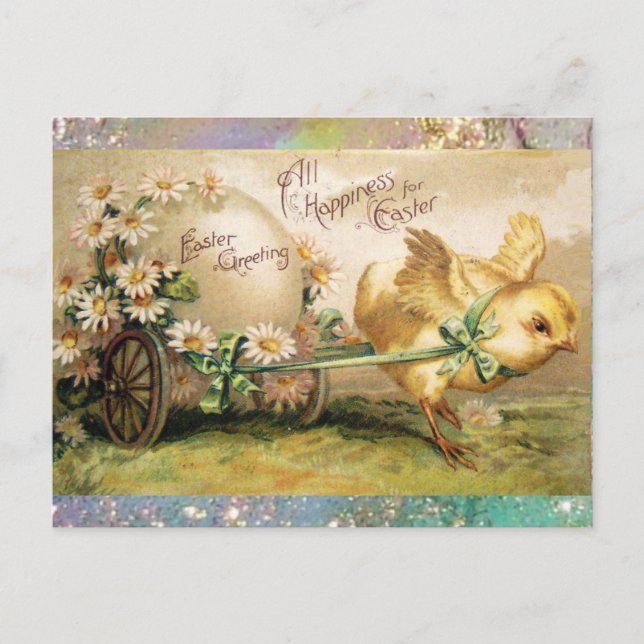 FRANGO PUXANDO OVO ORIENTADOR COM CARTÃO DE MÃO (Frente)