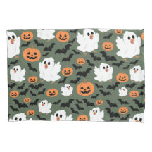 Frangos Fantasmas Cute Spooky com Pumpkins e Bats