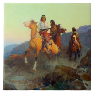 Frank Tenney Johnson Western Art "Renegade Apache"