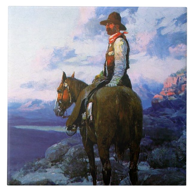 Frank Tenney Johnson Western Art "The Rustler" (Frente)