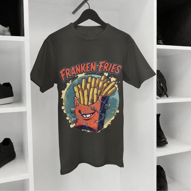 Franken Fries Dia de as Bruxas engraçado Fries Pun (Criador carregado)