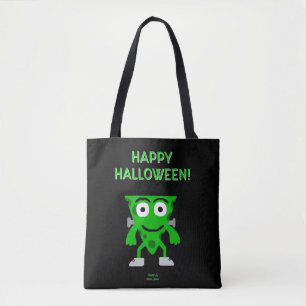 FrankenCheese Halloween Saudações Tote Bag