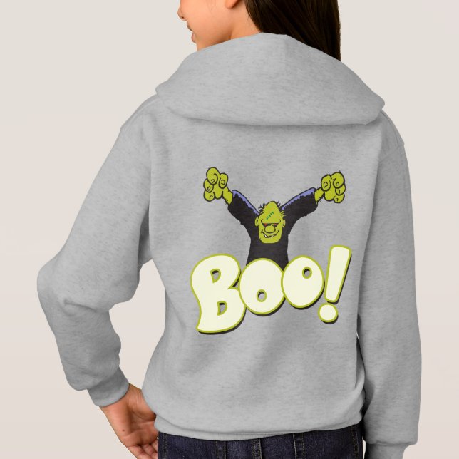 Frankenstein Monster Halloween - Super-herói BOO (Verso)