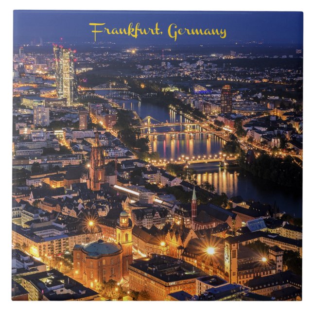 Frankfurt, Alemanha em Twilight (Frente)