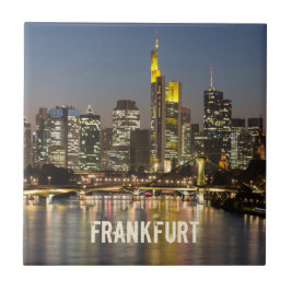 Frankfurt Skyline Alemanha Presente Vintage Souven