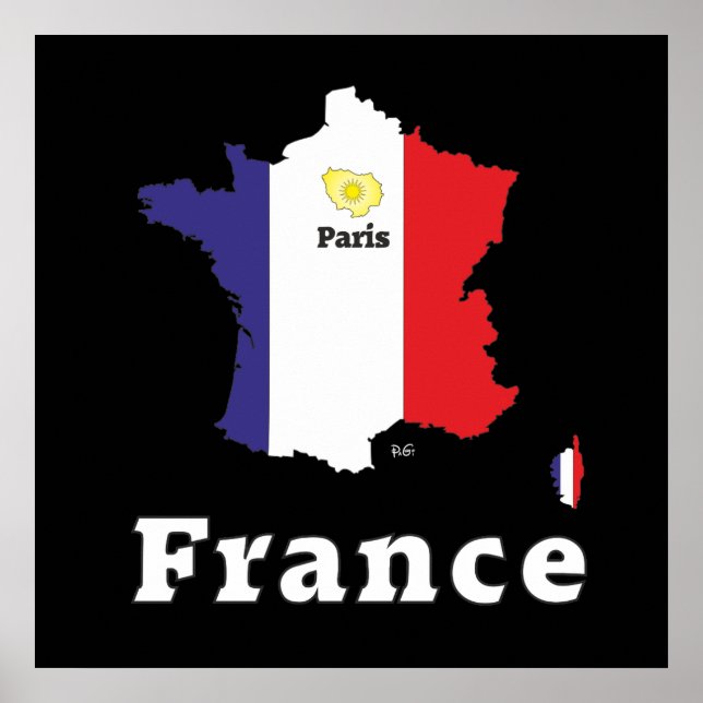 Frankreich, França, Francia Poster (Frente)
