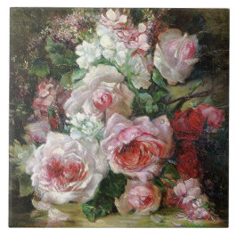 Frans Verhas Vintage Buquê de Rosas