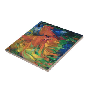 Franz Marc Animais em uma Coloração de Paisagem