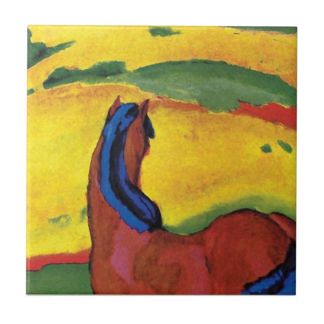 Franz Marc - Cavalo Em Uma Pintura Paisagística (Frente)