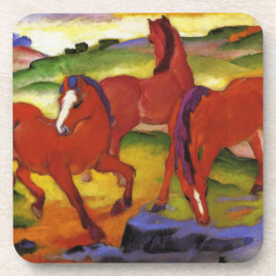 Franz Marc que pasta a porta copos dos cavalos