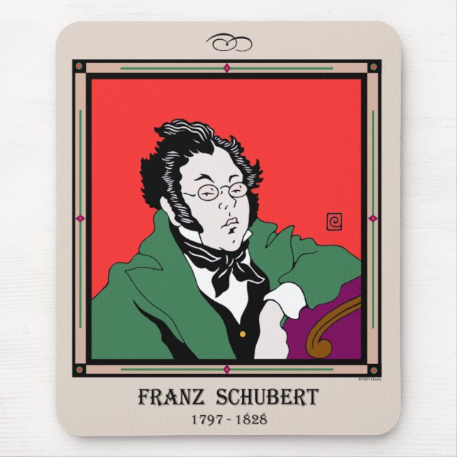 Franz Schubert Mousepad (Frente)